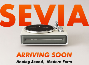 Minimalist aesthetics - SEVIA Record Player has officially been announced for launch.